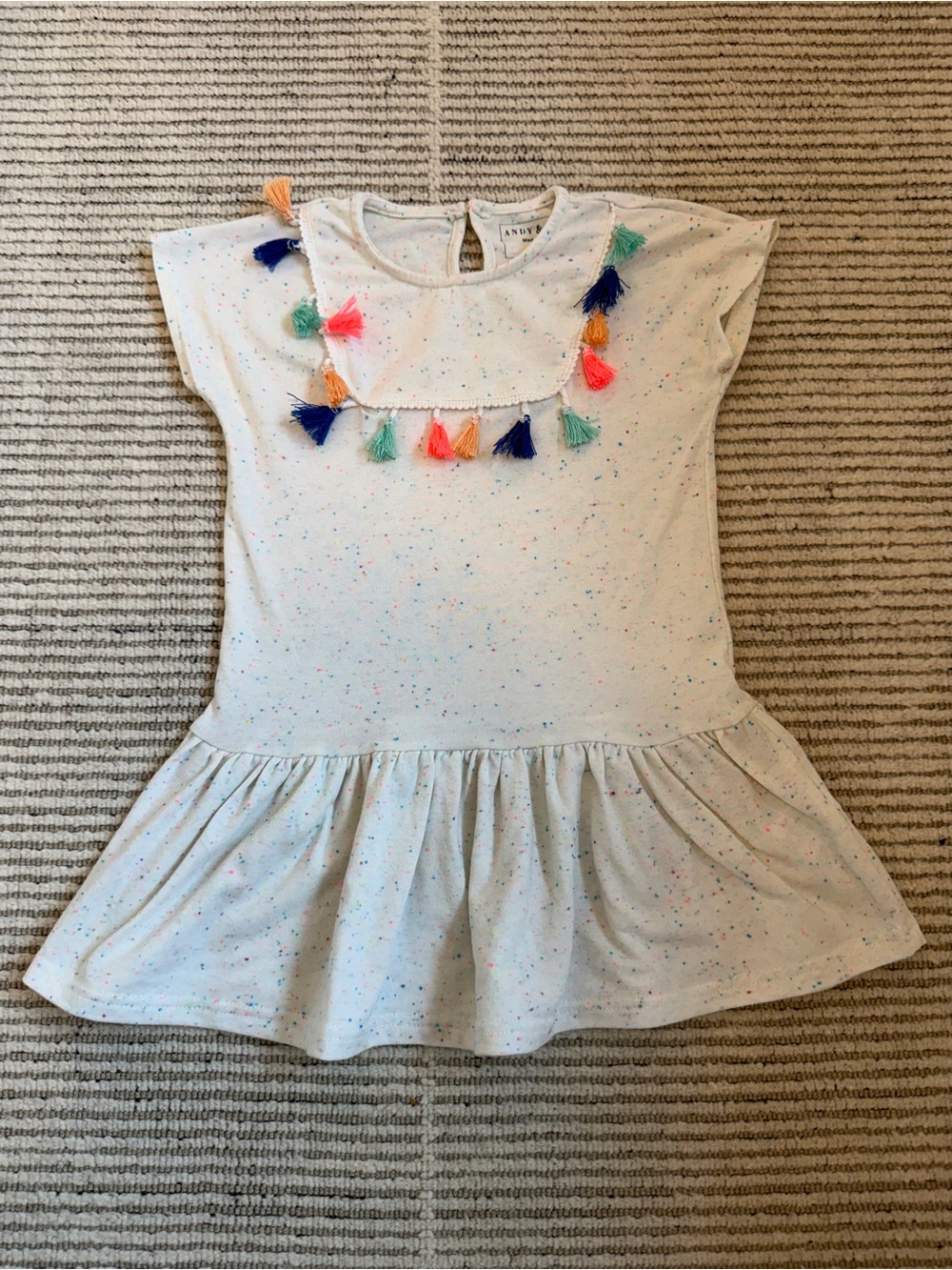Andy Speckled Tassel Dress